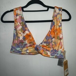 Billabong size 14 XL Floral Multicolor Bikini Top